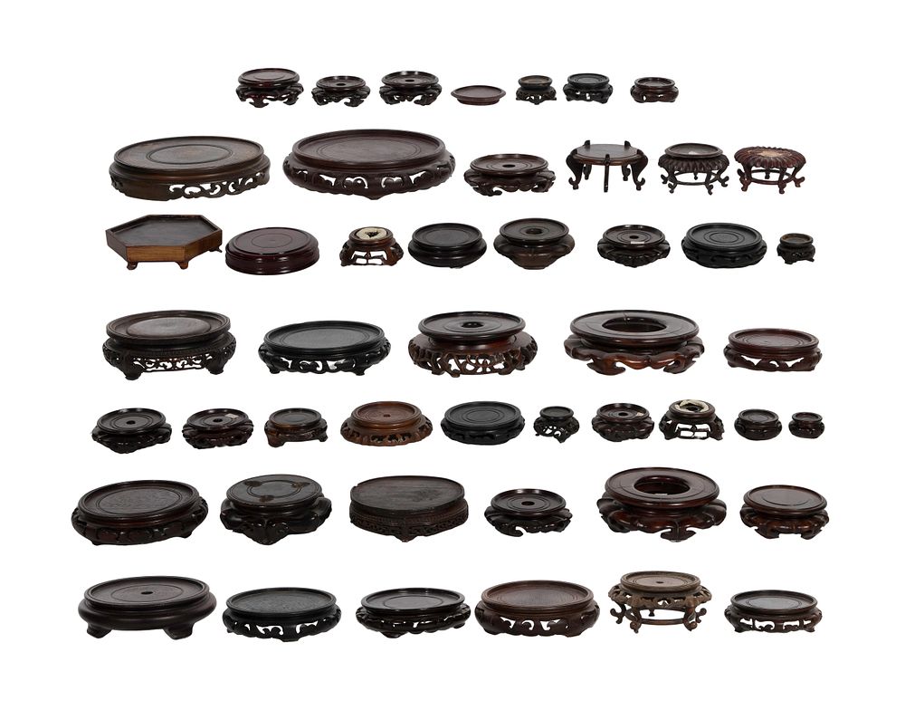 Lot 442: Asian Wood Stand Assortment