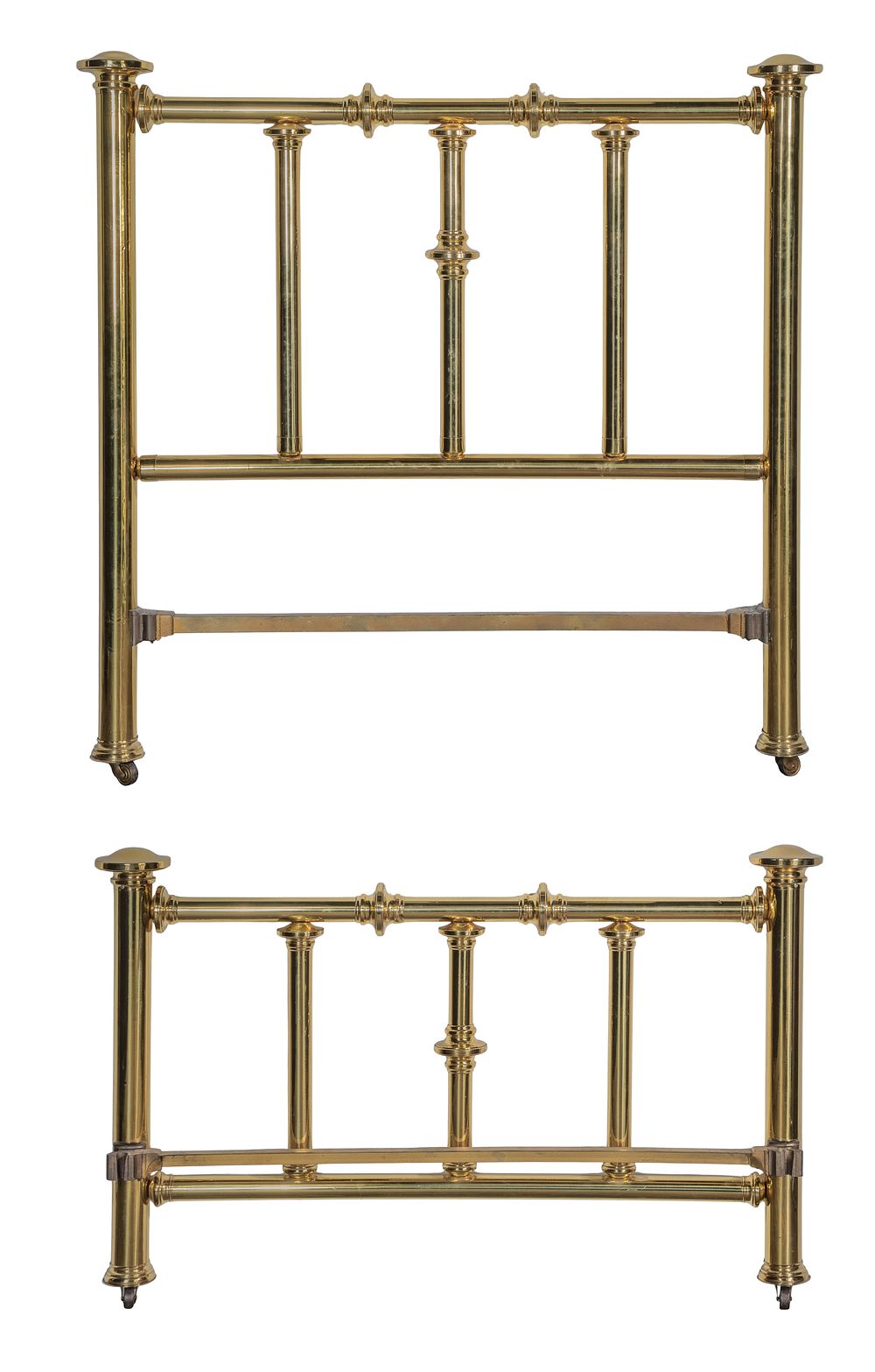 Lot 450: Brass Plated Bed Frame