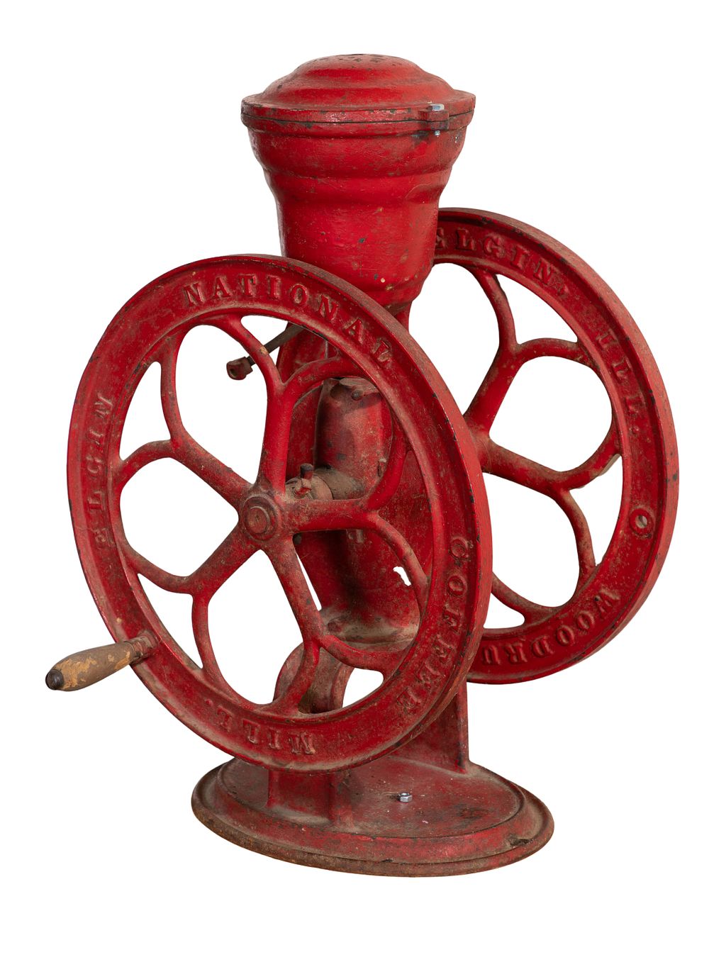Lot 489: Elgin National Dual Wheel Coffee Mill