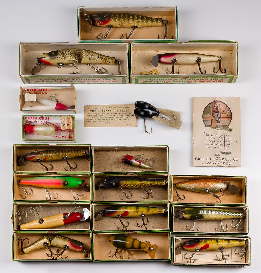Lot 502: The Creek Chub Bait Co. Fishing Lure Assortment