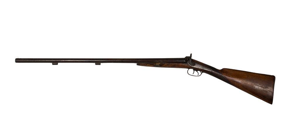 Lot 521: Parker Double Barrel Black Powder Percussion Shotgun