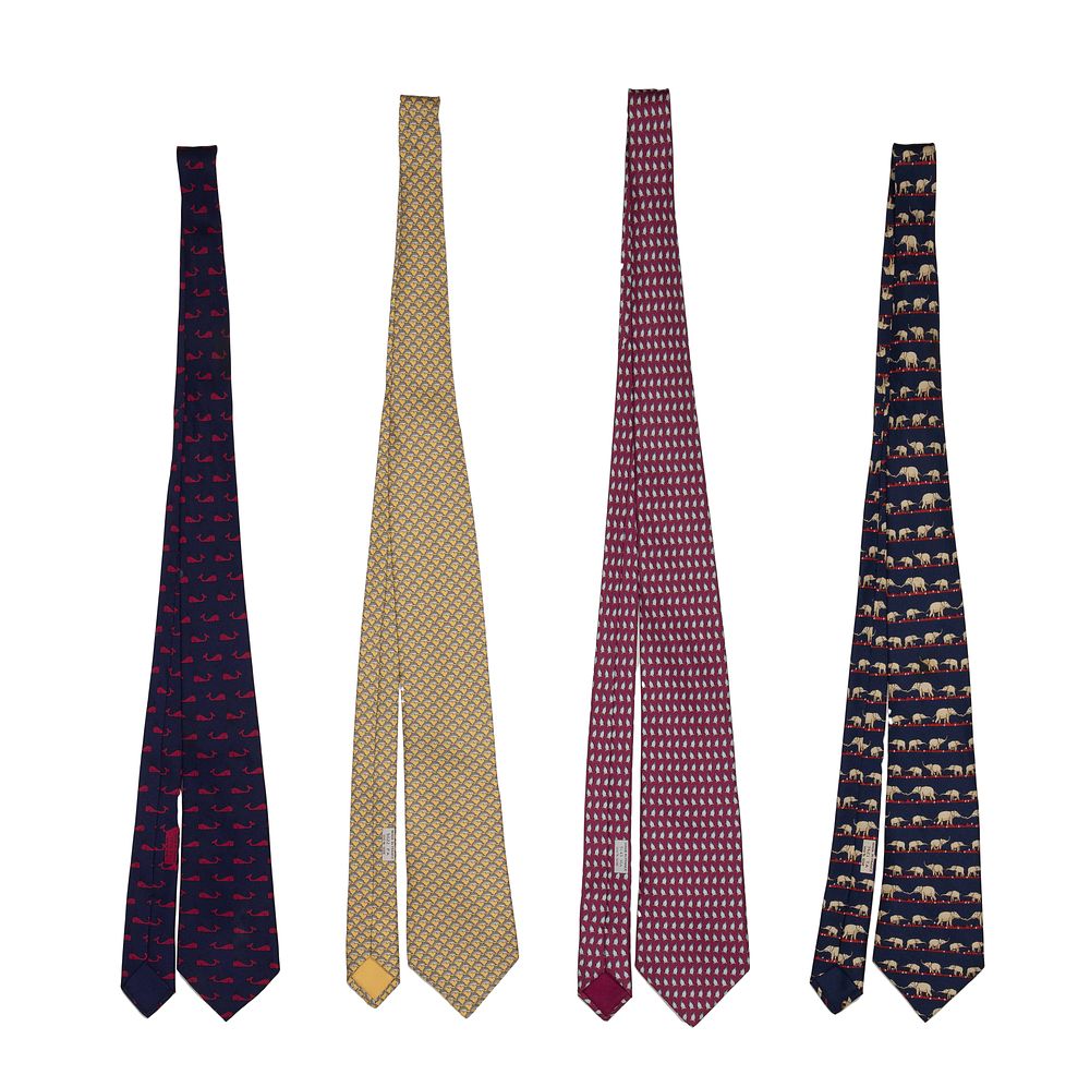 Lot 534: Hermes Silk Tie Assortment