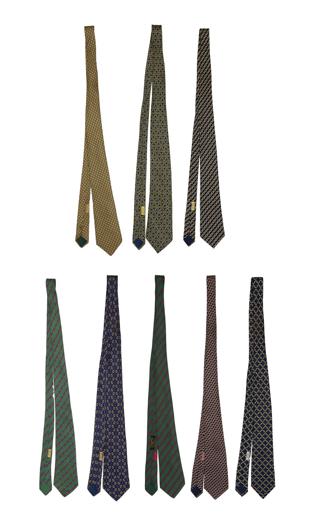 Lot 535: Hermes Silk Tie Assortment