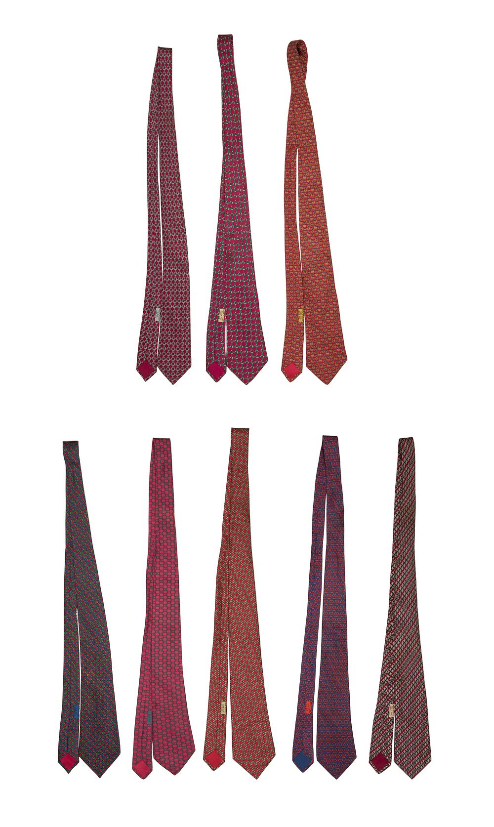 Lot 536: Hermes Silk Tie Assortment