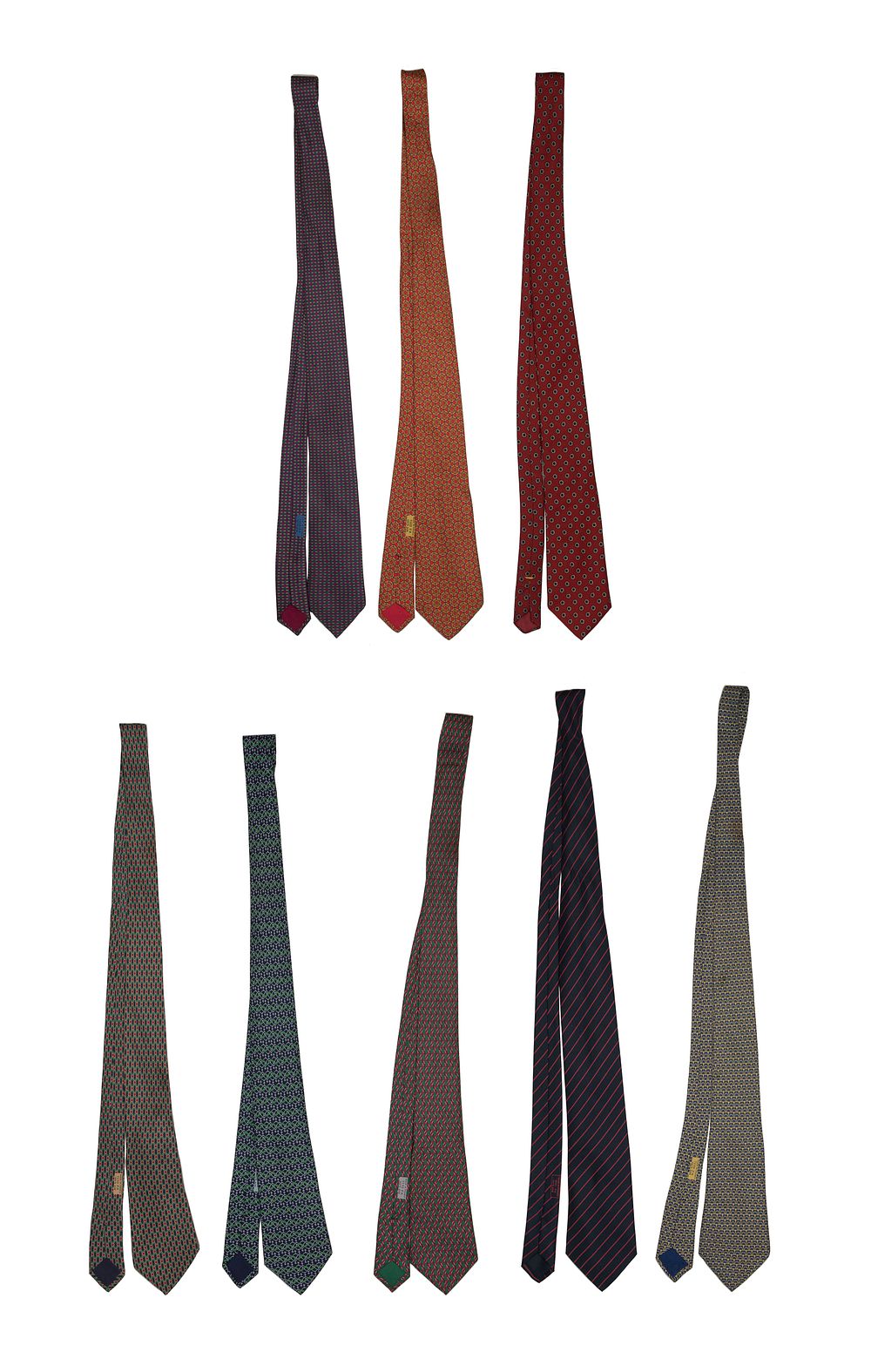 Lot 537: Hermes Silk Tie Assortment