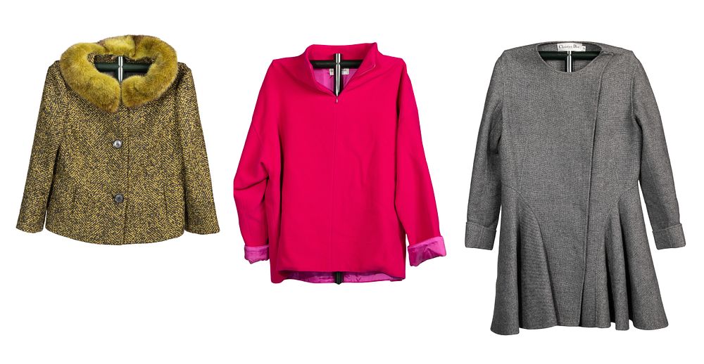 Lot 544: Designer Wool Coats