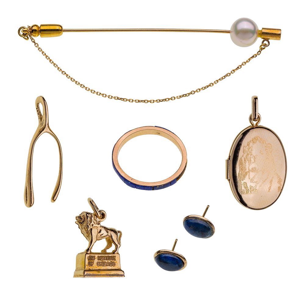Lot 556: 18k and 14k Yellow Gold Jewelry Assortment