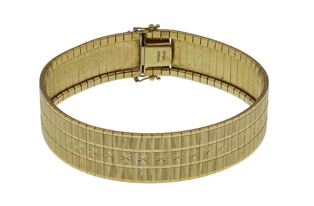 Lot 559: 14k Yellow Gold Bracelet