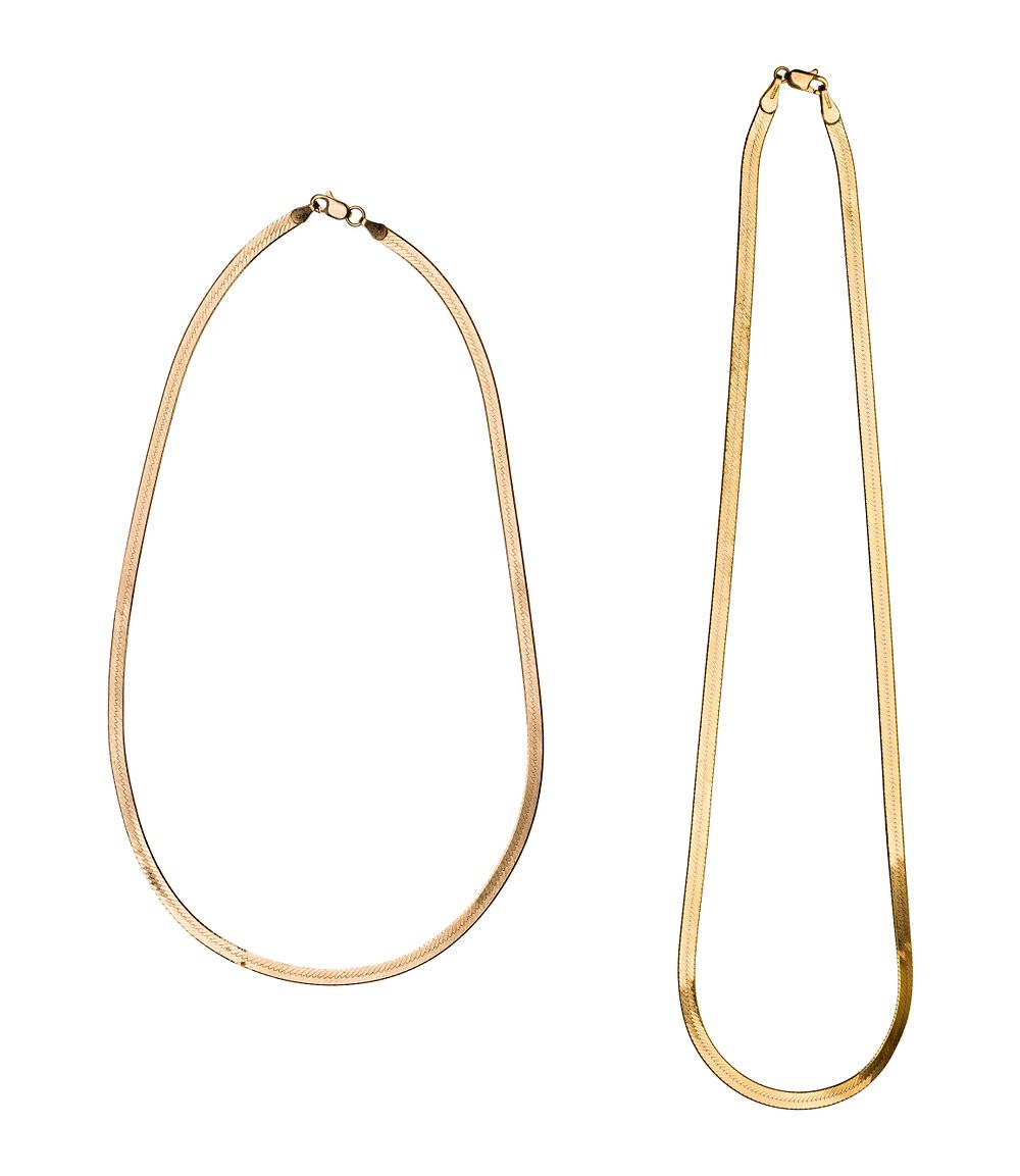 Lot 567: 14k Yellow Gold Necklaces