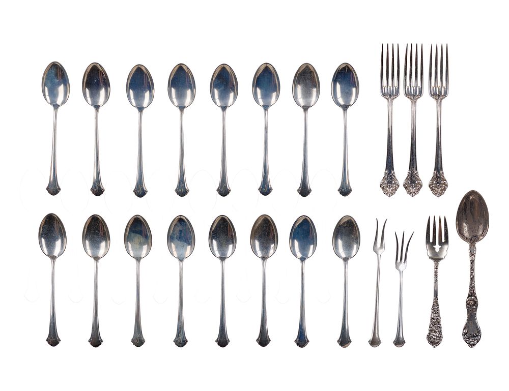 Lot 643: Reed and Barton and Towle Sterling Silver Flatware Assortment