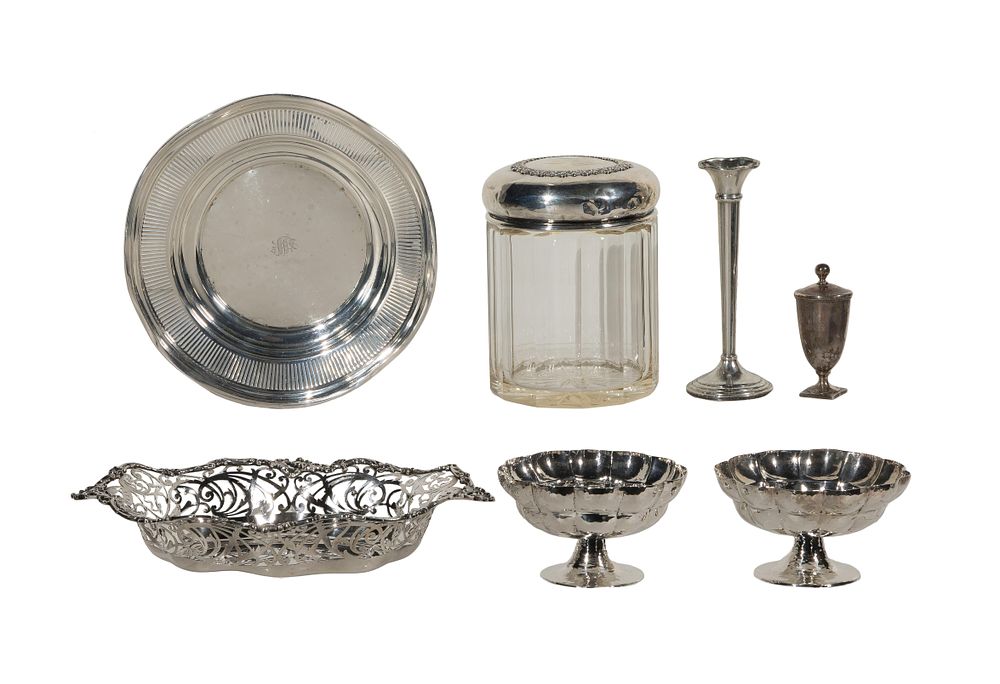 Lot 646: Sterling Silver Tableware Assortment