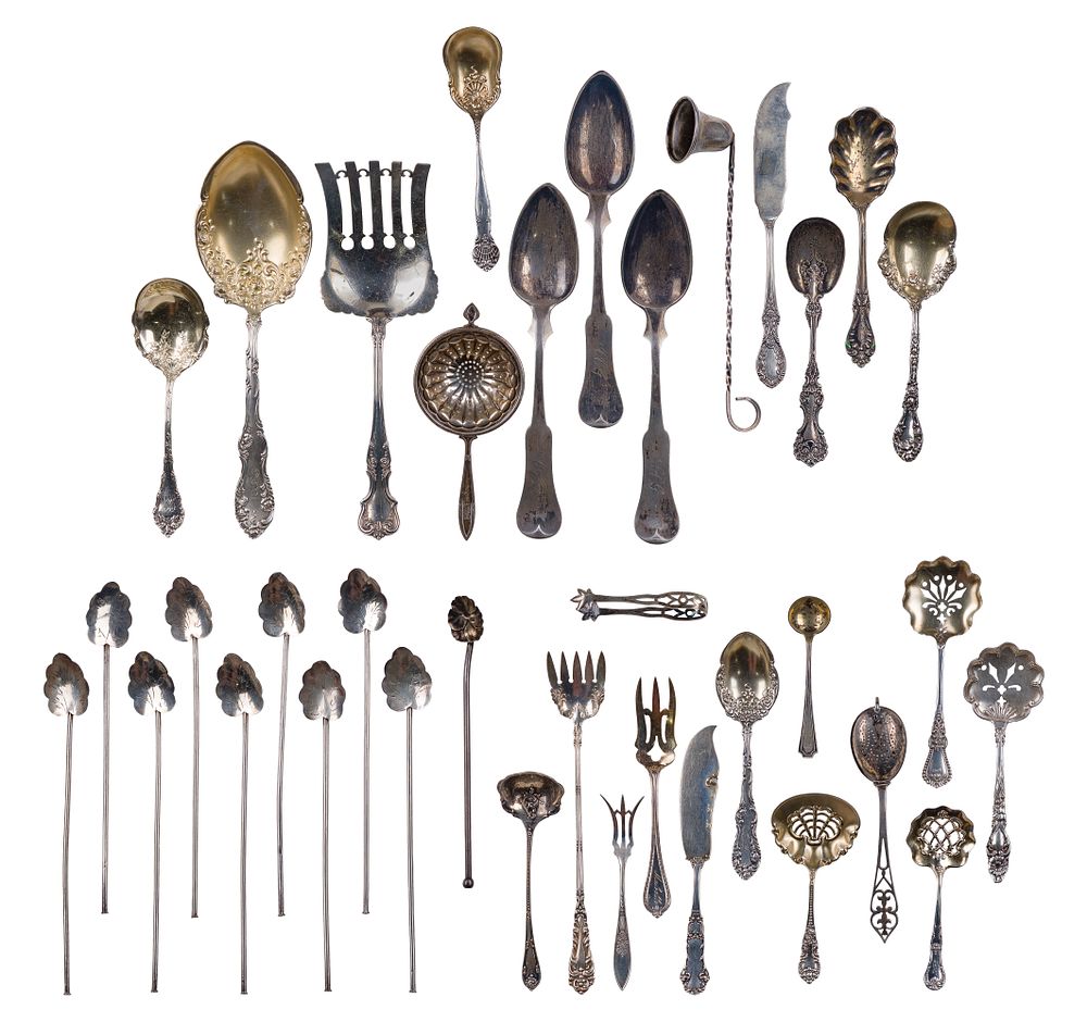 Lot 648: Sterling Silver Serving Utensil Assortment
