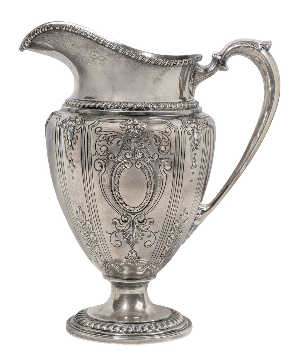 Lot 652: Frank M. Whiting Company Renaissance Sterling Silver Pitcher