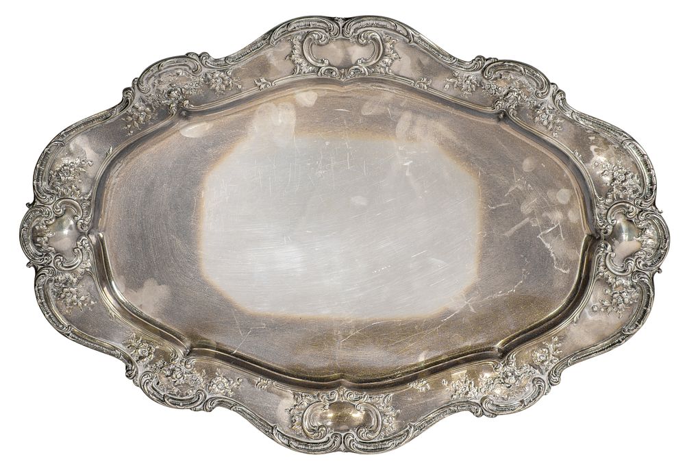Lot 655: Gorham Sterling Silver Tray