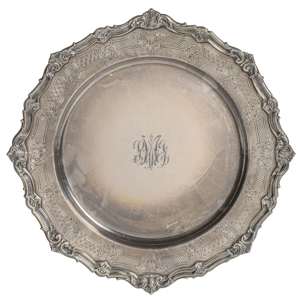Lot 656: Gorham Sterling Silver Tray