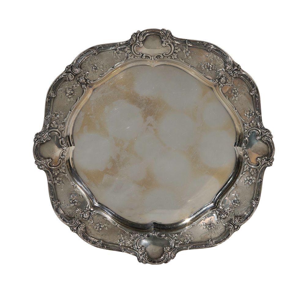 Lot 657: Gorham Sterling Silver Tray