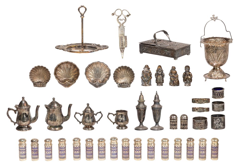 Lot 674: Silverplate Flatware and Hollowware Assortment