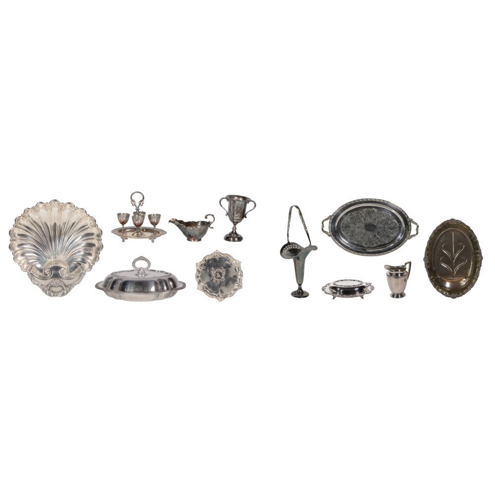 Lot 675: Silverplate Hollowware Assortment