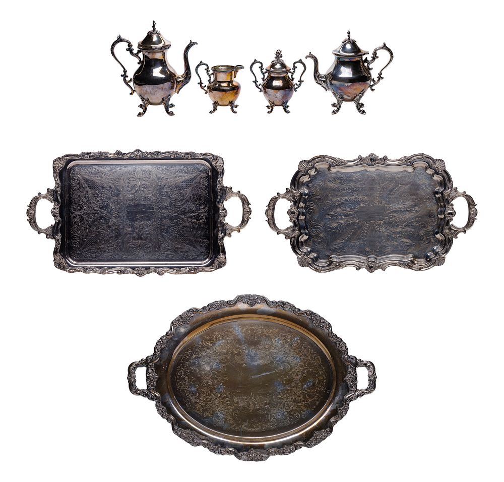 Lot 677: Silverplate Hollowware Assortment