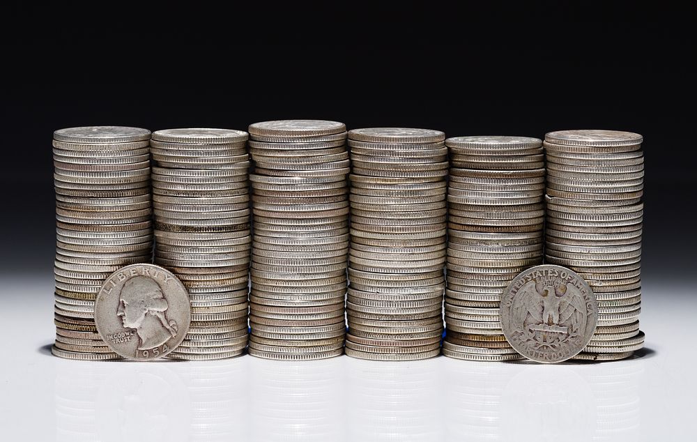 Lot 684: Washington Silver Quarters 25c