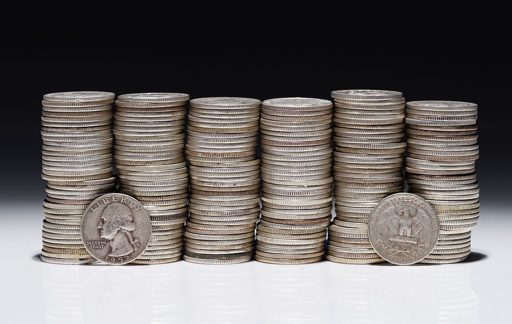 Lot 686: Washington Silver Quarters 25c