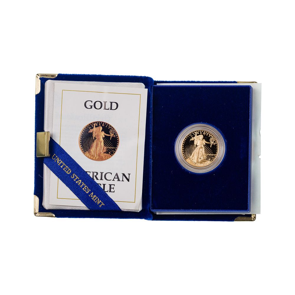 Lot 709: 1987 $25 Gold Eagle Proof