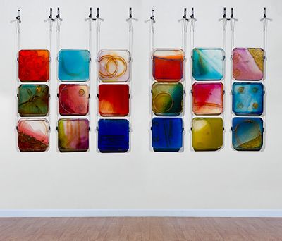 Carrie McGee - Carrie McGee (American, b.1954) Mixed Media Hanging Sculptures (2) items dated 2007 