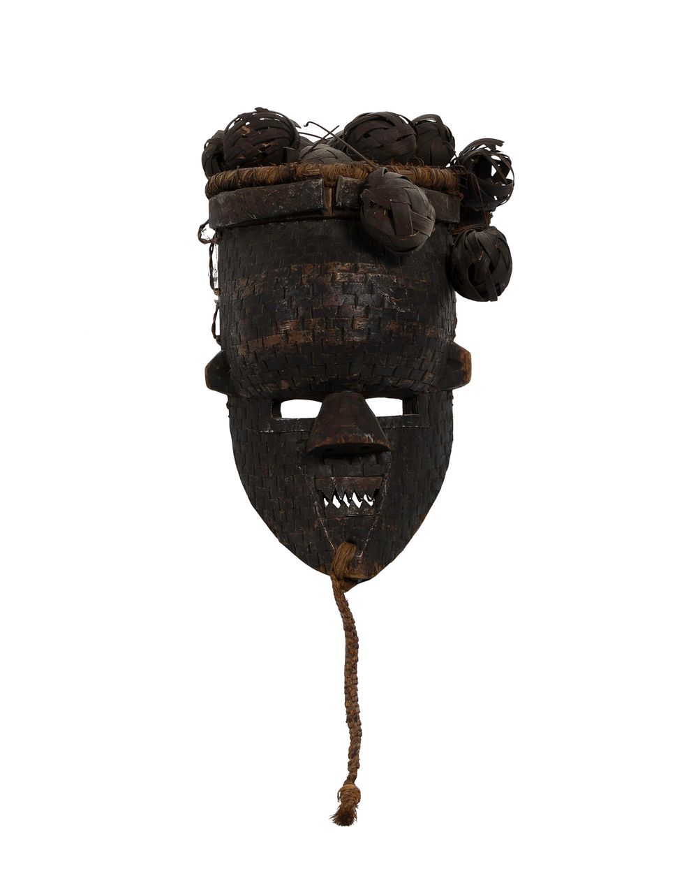 Lot 298: African Salampasu Mukinka Style Ceremonial Warrior Mask
