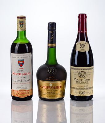 French Wine Assortment (3) items including 1966 Chateaux Montlabert Bordeaux Gran Cru (1x 750 