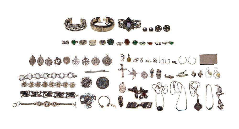 Lot 475: Sterling Silver Jewelry Assortment