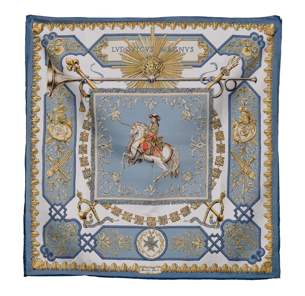 Lot 481: Hermes Silk Scarf