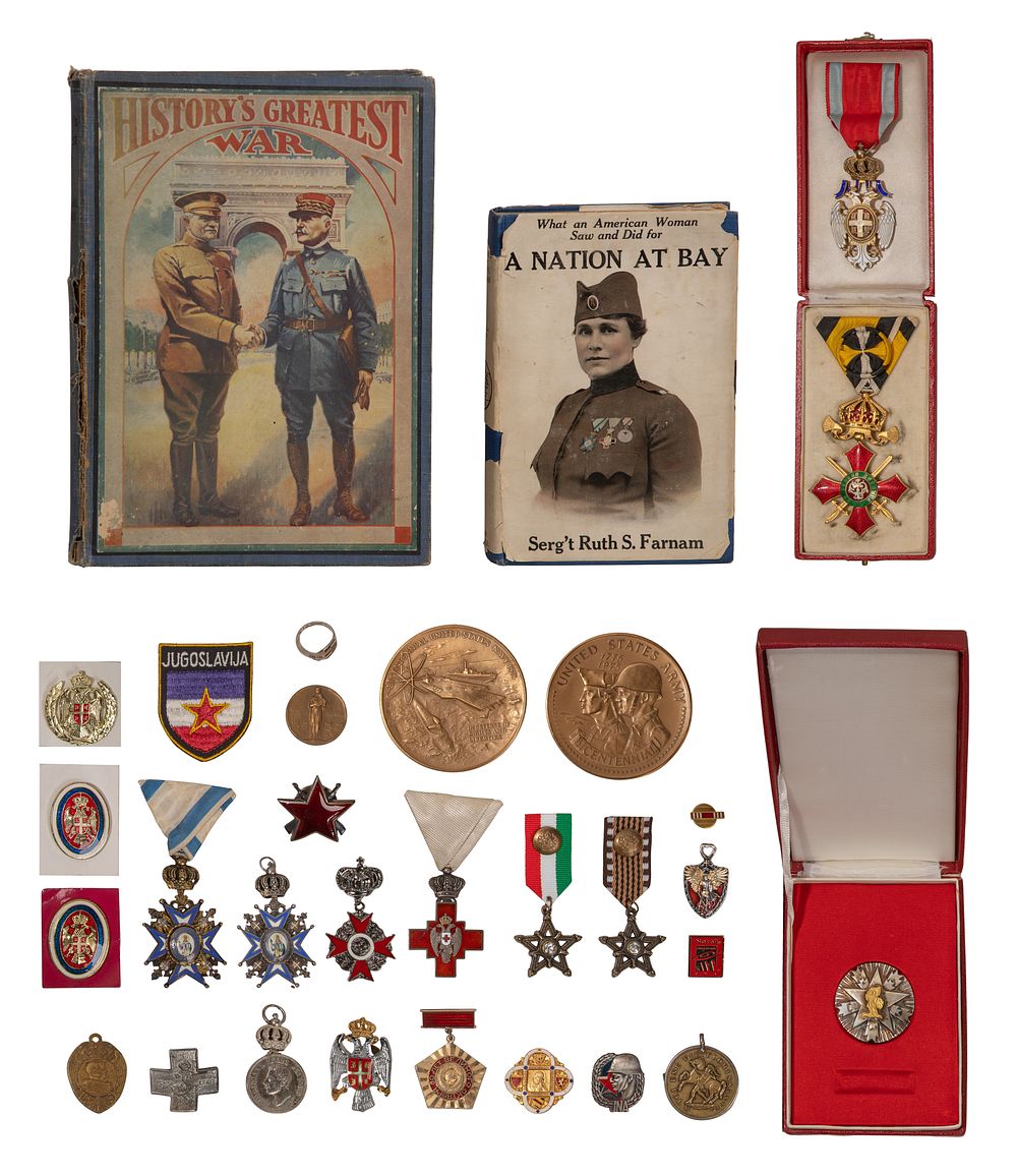 Lot 491: Military Medal and Ephemera Assortment