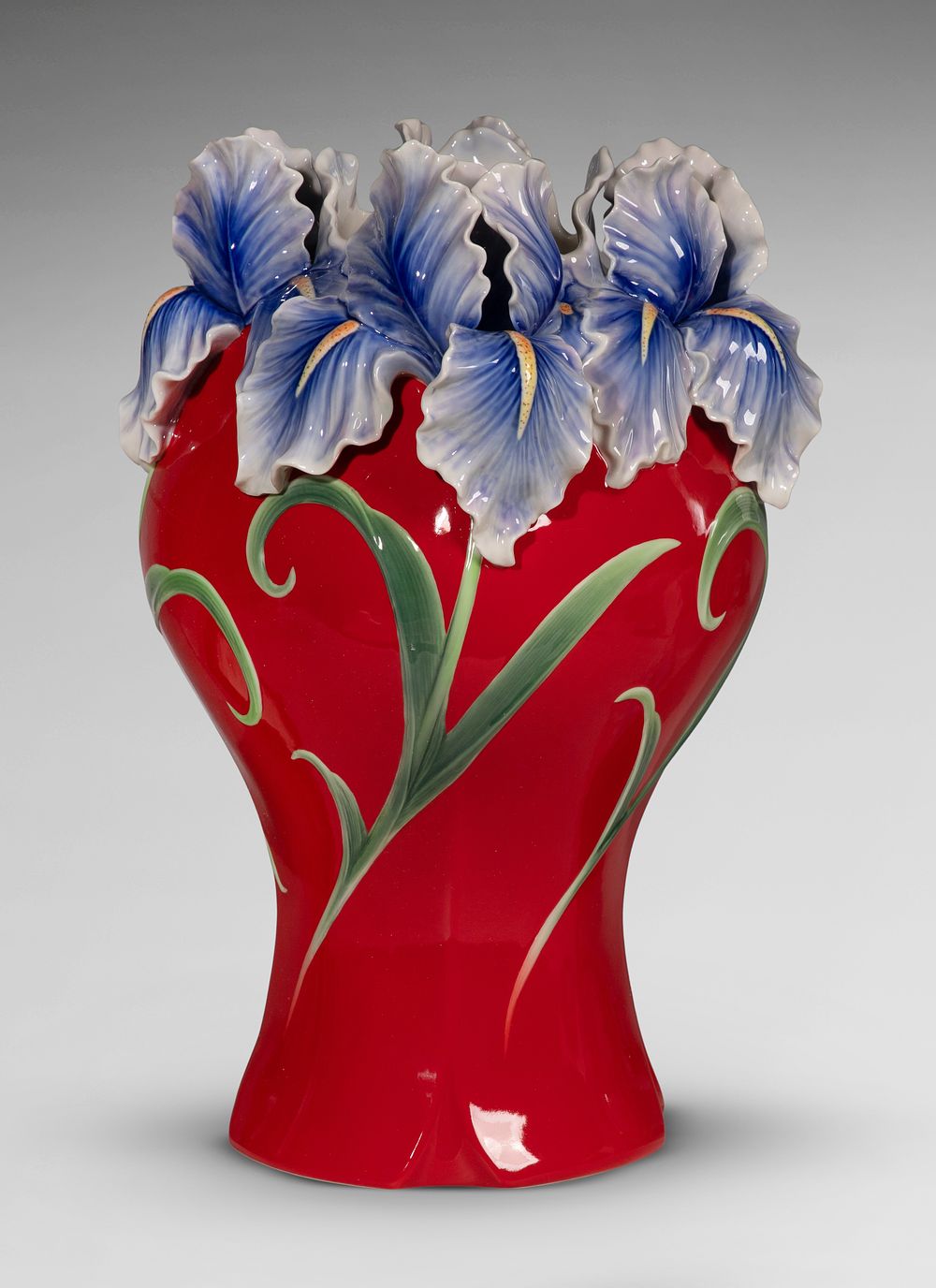 Lot 270: Franz Collection Royal Iris Porcelain Vase