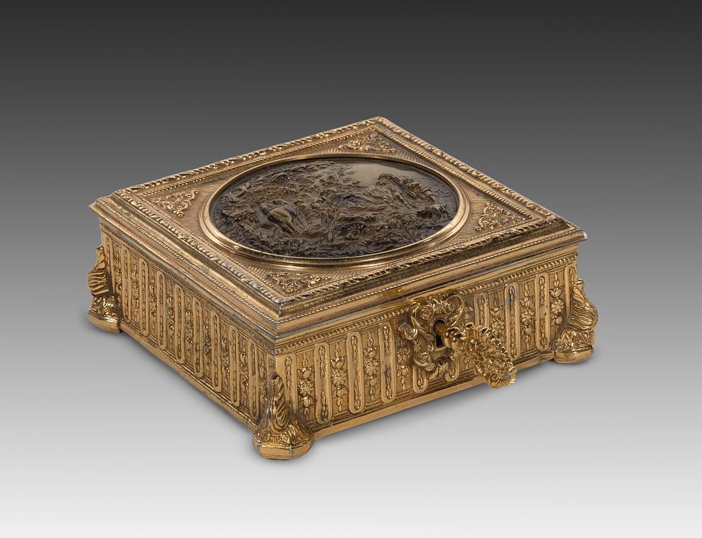 Lot 299: Gilt Bronze Jewelry Casket