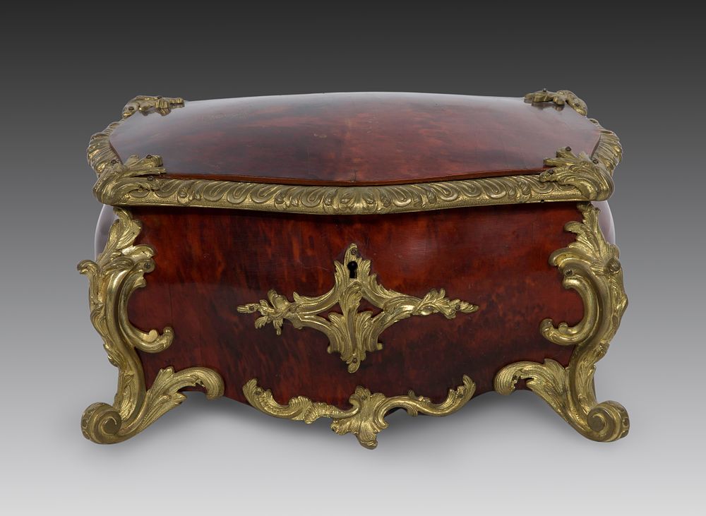 Lot 300: Louis XV Style Tortoiseshell and Ormolu Bombe Box
