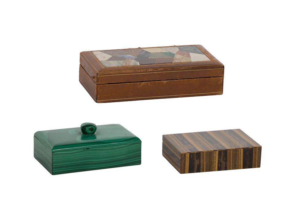 Lot 301: Stone Box Assortment
