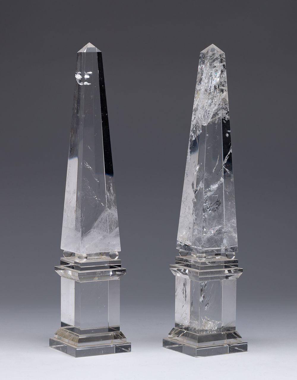 Lot 310: Rock Crystal Obelisks