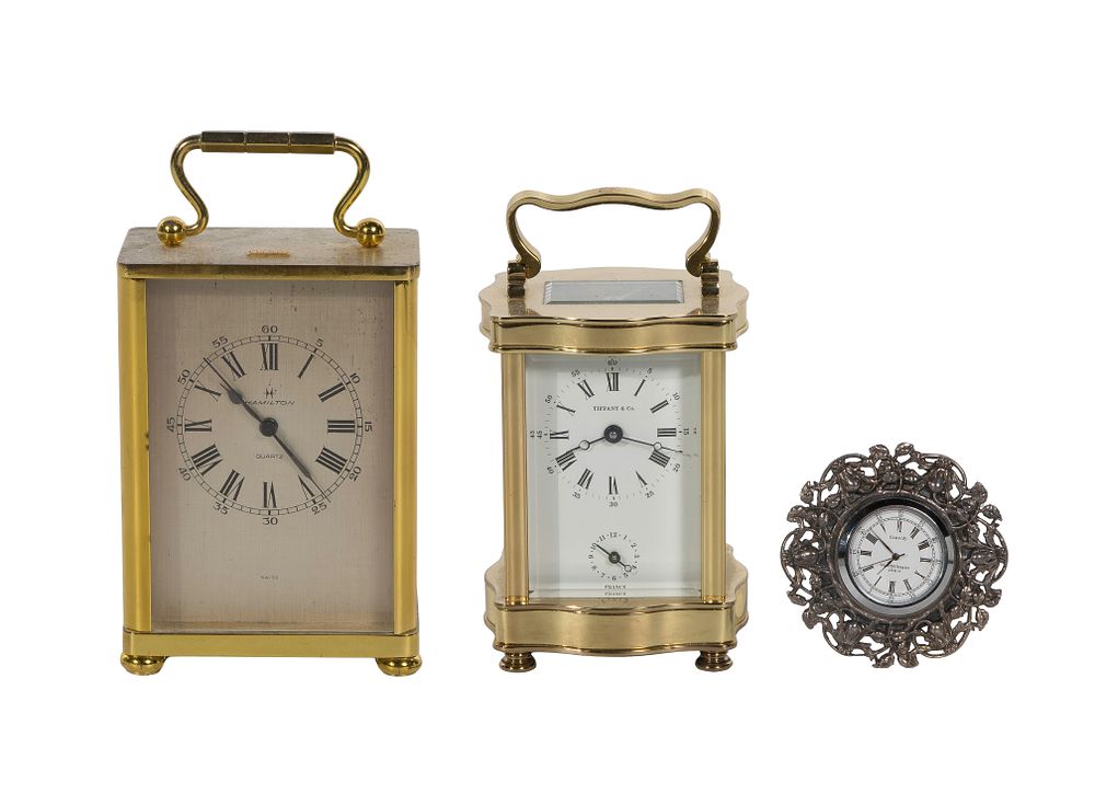 Lot 318: Tiffany & Co French Carriage Clock