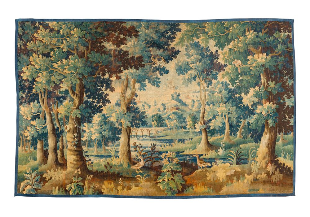 Lot 323: Continental Verdure Tapestry