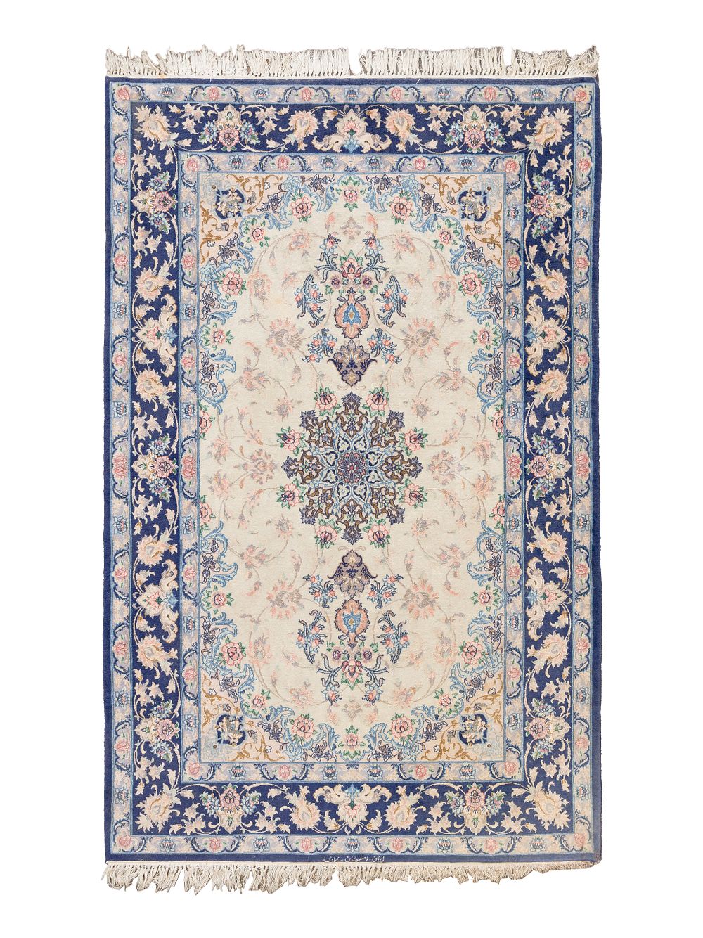 Lot 324: Persian Isfahan Wool Rug