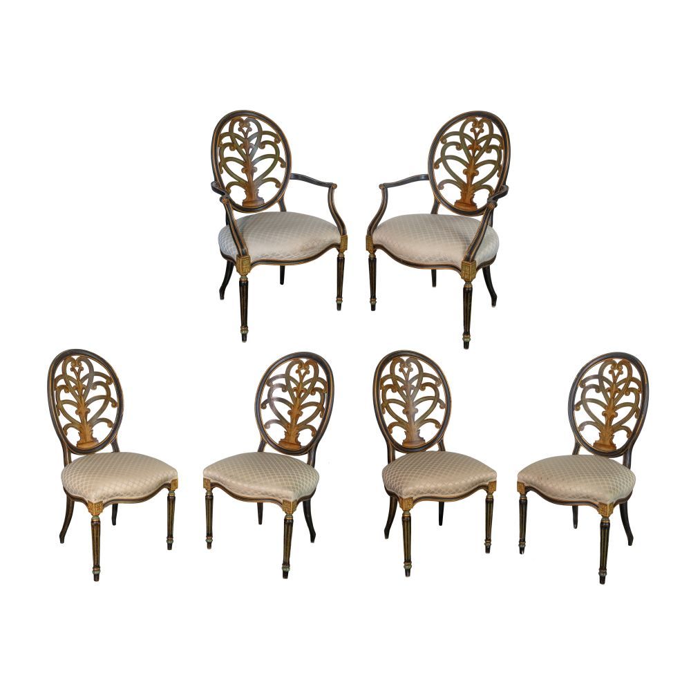 Lot 347: Galimberti Lino Dining Chairs