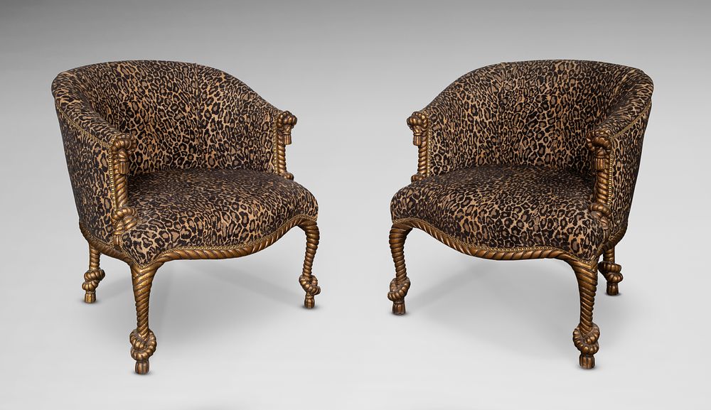 Lot 348: Michael Thomas Upholstered Chairs