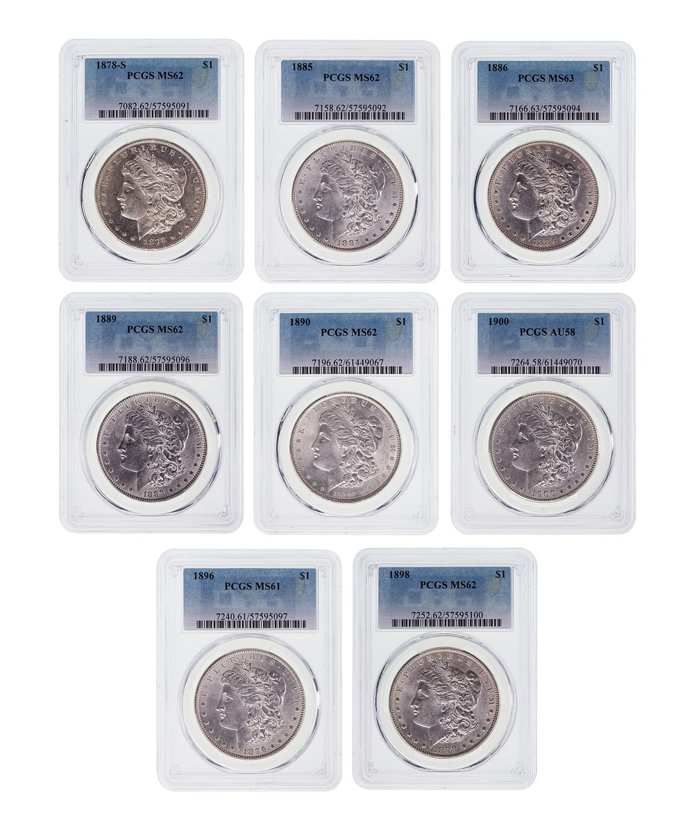 Lot 382: Morgan $1 PCGS Assortment