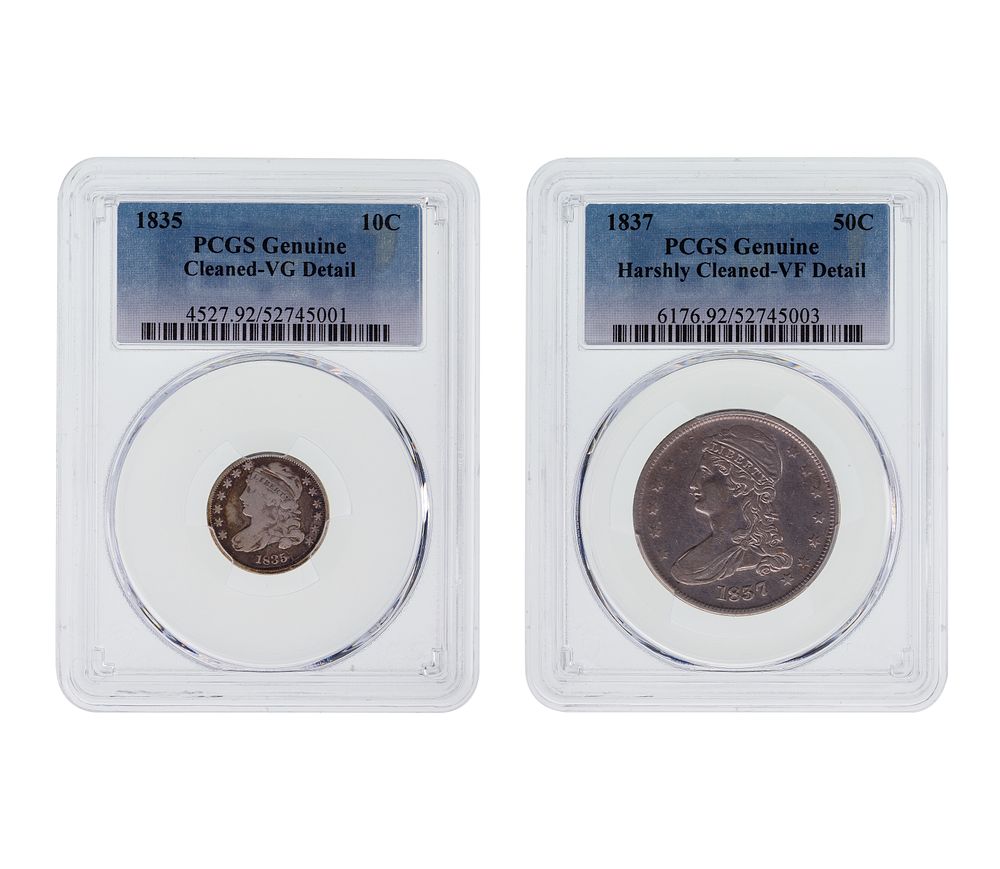 Lot 385: US Capped Bust Type Coins PCGS