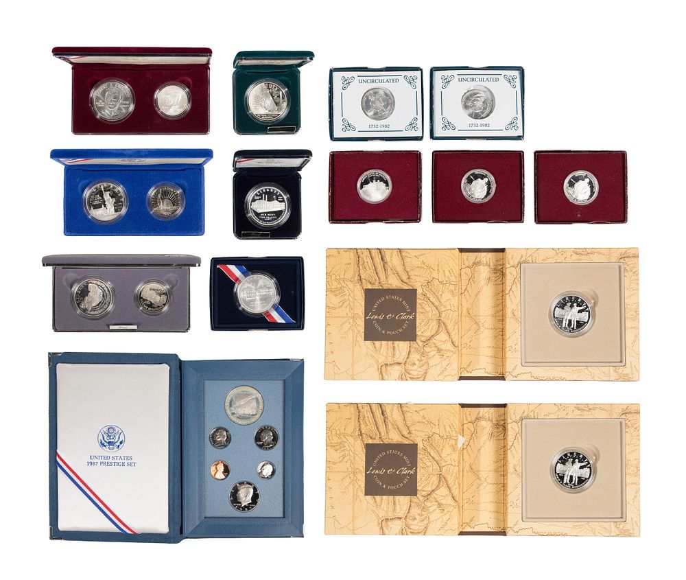 Lot 391: US Silver Commemorative Coin Set Assortment