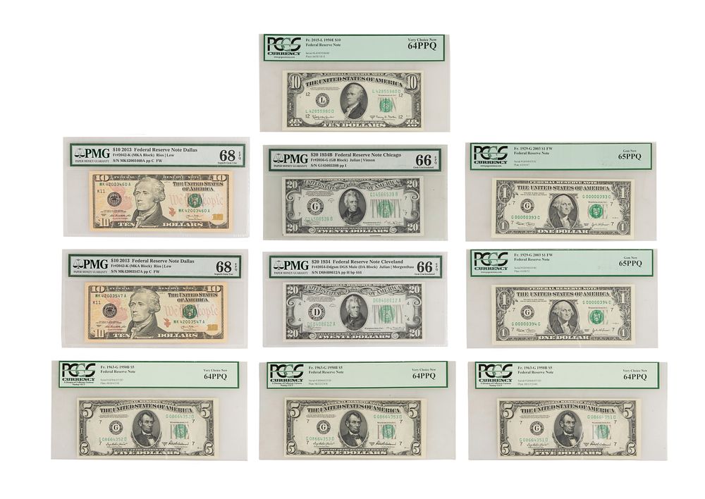 Lot 397: US Federal Reserve Assortment