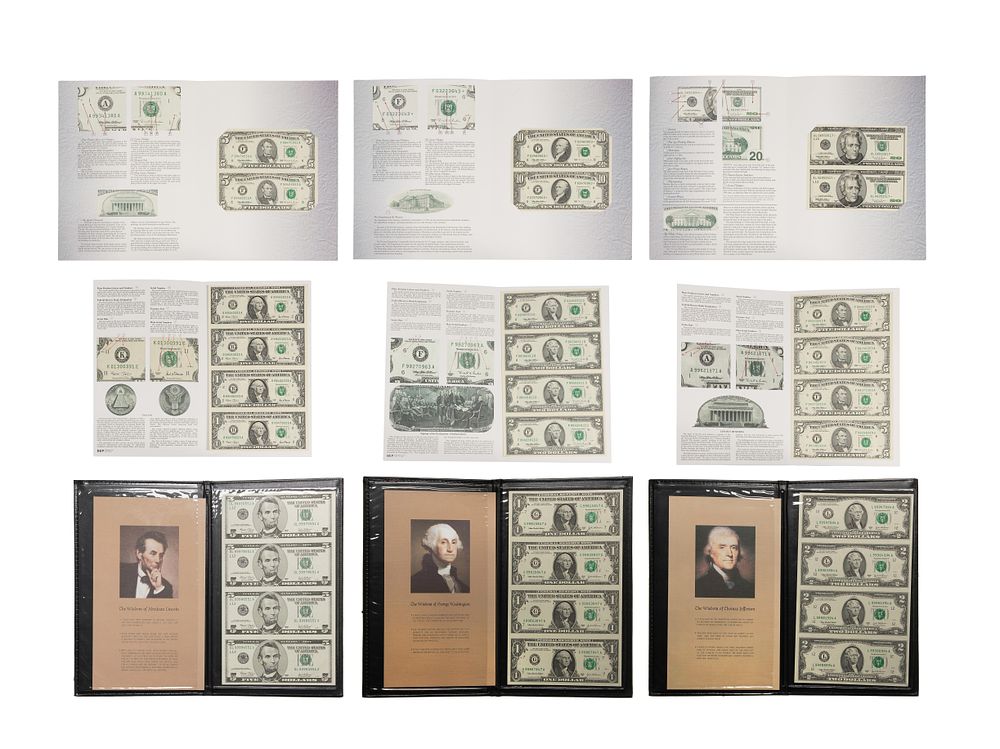 Lot 402: US Uncut Currency Assortment