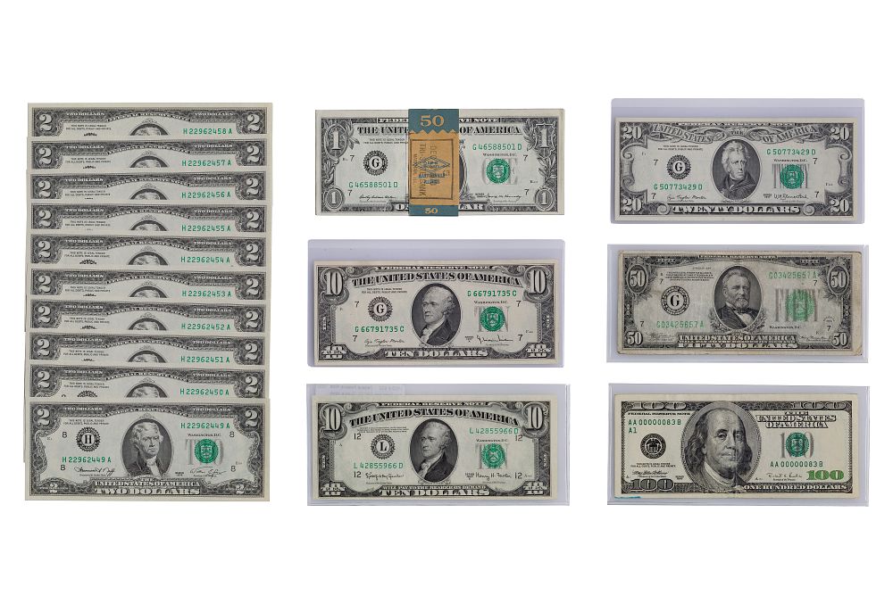 Lot 403: US Small Size Currency Assortment