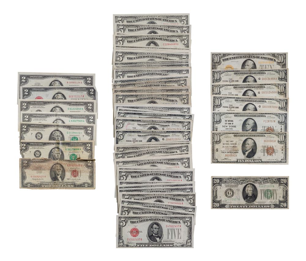 Lot 406: $2, $5, $10 and $20 Bill Assortment