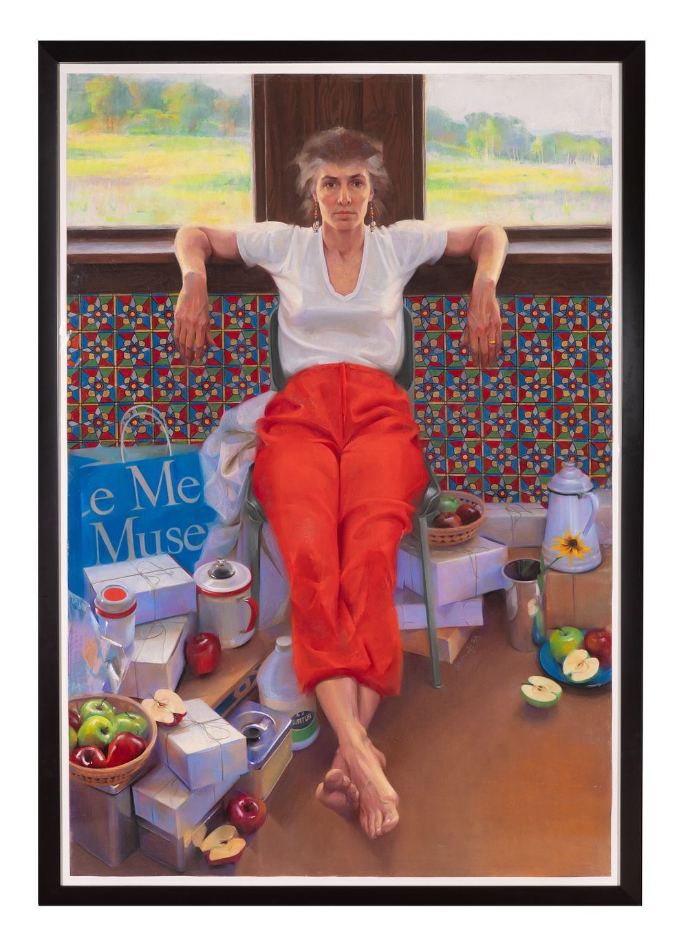 Lot 100: Janet Monafo (American, b.1940) Pastel on Paper
